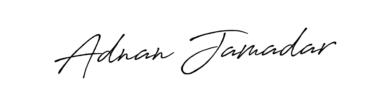 Also we have Adnan Jamadar name is the best signature style. Create professional handwritten signature collection using Antro_Vectra_Bolder autograph style. Adnan Jamadar signature style 7 images and pictures png