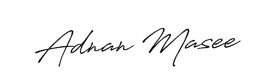 Also we have Adnan Masee name is the best signature style. Create professional handwritten signature collection using Antro_Vectra_Bolder autograph style. Adnan Masee signature style 7 images and pictures png