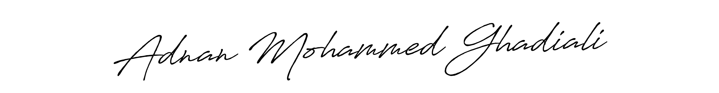 Create a beautiful signature design for name Adnan Mohammed Ghadiali. With this signature (Antro_Vectra_Bolder) fonts, you can make a handwritten signature for free. Adnan Mohammed Ghadiali signature style 7 images and pictures png