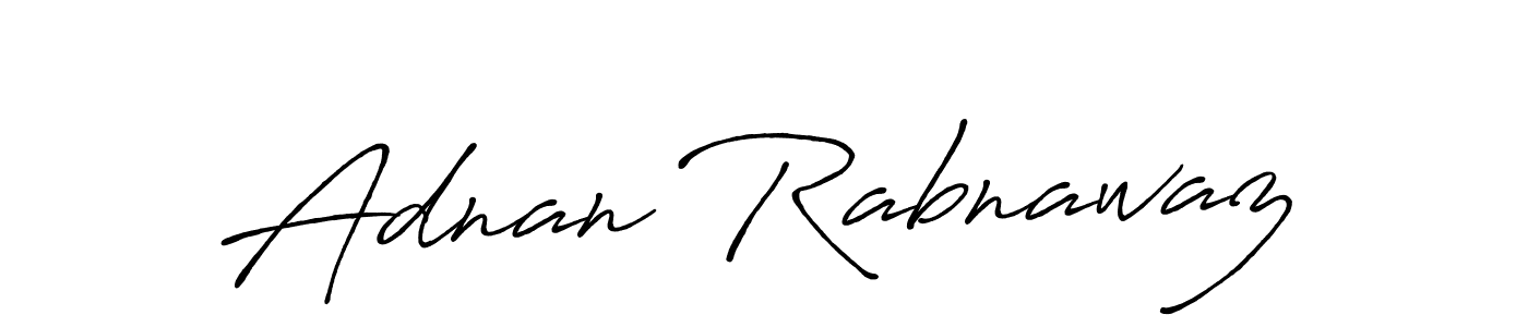 Also we have Adnan Rabnawaz name is the best signature style. Create professional handwritten signature collection using Antro_Vectra_Bolder autograph style. Adnan Rabnawaz signature style 7 images and pictures png