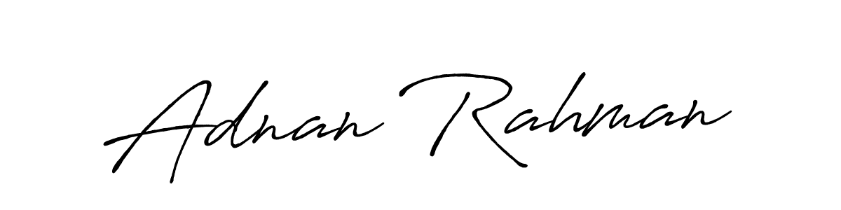 Make a short Adnan Rahman signature style. Manage your documents anywhere anytime using Antro_Vectra_Bolder. Create and add eSignatures, submit forms, share and send files easily. Adnan Rahman signature style 7 images and pictures png