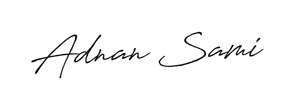 Create a beautiful signature design for name Adnan Sami. With this signature (Antro_Vectra_Bolder) fonts, you can make a handwritten signature for free. Adnan Sami signature style 7 images and pictures png