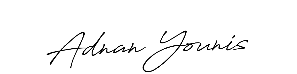 Design your own signature with our free online signature maker. With this signature software, you can create a handwritten (Antro_Vectra_Bolder) signature for name Adnan Younis. Adnan Younis signature style 7 images and pictures png