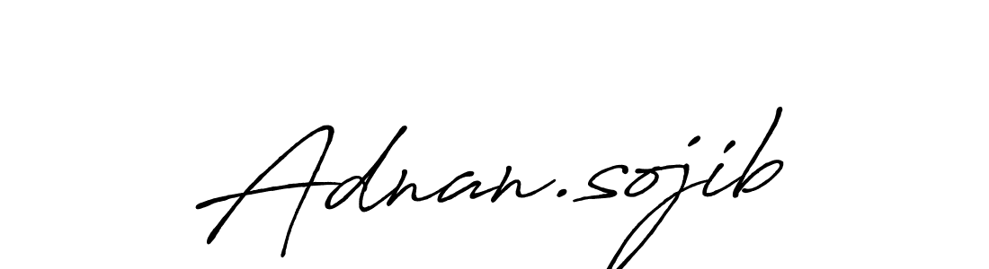 Also we have Adnan.sojib name is the best signature style. Create professional handwritten signature collection using Antro_Vectra_Bolder autograph style. Adnan.sojib signature style 7 images and pictures png