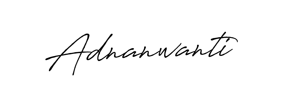 How to make Adnanwanti signature? Antro_Vectra_Bolder is a professional autograph style. Create handwritten signature for Adnanwanti name. Adnanwanti signature style 7 images and pictures png