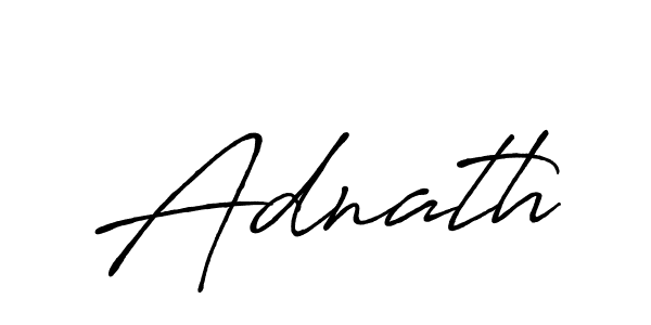 Create a beautiful signature design for name Adnath. With this signature (Antro_Vectra_Bolder) fonts, you can make a handwritten signature for free. Adnath signature style 7 images and pictures png