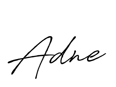 Use a signature maker to create a handwritten signature online. With this signature software, you can design (Antro_Vectra_Bolder) your own signature for name Adne. Adne signature style 7 images and pictures png