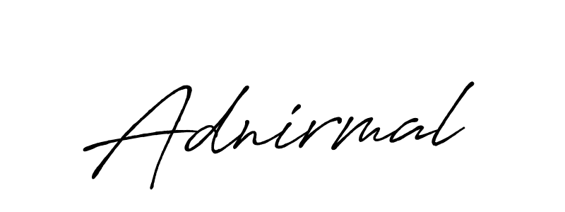 The best way (Antro_Vectra_Bolder) to make a short signature is to pick only two or three words in your name. The name Adnirmal include a total of six letters. For converting this name. Adnirmal signature style 7 images and pictures png