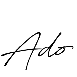 Design your own signature with our free online signature maker. With this signature software, you can create a handwritten (Antro_Vectra_Bolder) signature for name Ado. Ado signature style 7 images and pictures png