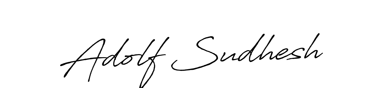 You should practise on your own different ways (Antro_Vectra_Bolder) to write your name (Adolf Sudhesh) in signature. don't let someone else do it for you. Adolf Sudhesh signature style 7 images and pictures png