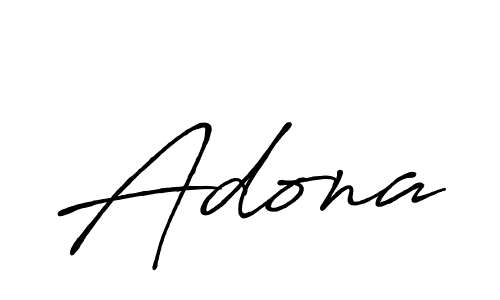 Use a signature maker to create a handwritten signature online. With this signature software, you can design (Antro_Vectra_Bolder) your own signature for name Adona. Adona signature style 7 images and pictures png