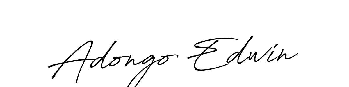 Create a beautiful signature design for name Adongo Edwin. With this signature (Antro_Vectra_Bolder) fonts, you can make a handwritten signature for free. Adongo Edwin signature style 7 images and pictures png