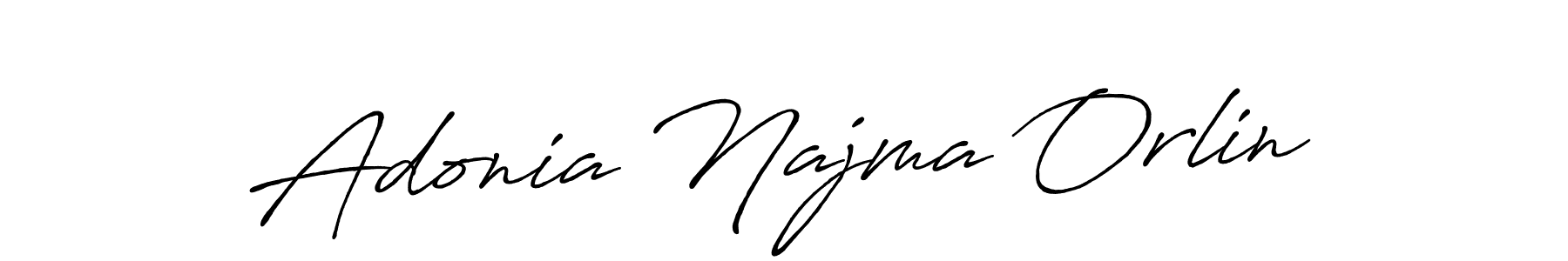 Make a beautiful signature design for name Adonia Najma Orlin. Use this online signature maker to create a handwritten signature for free. Adonia Najma Orlin signature style 7 images and pictures png