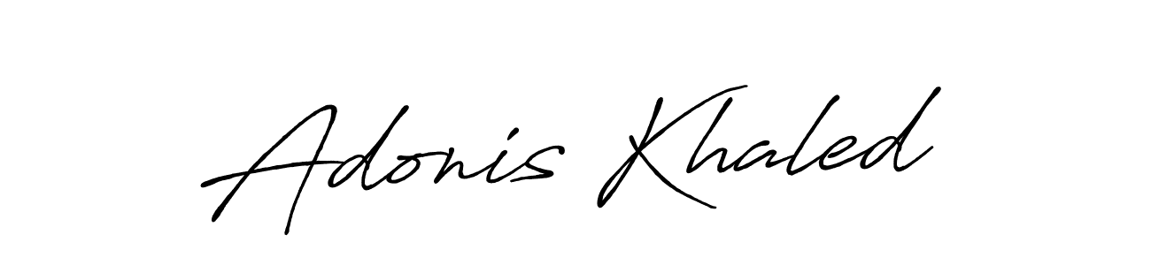 if you are searching for the best signature style for your name Adonis Khaled. so please give up your signature search. here we have designed multiple signature styles  using Antro_Vectra_Bolder. Adonis Khaled signature style 7 images and pictures png