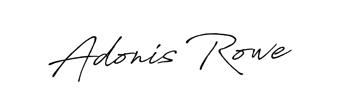 Also we have Adonis Rowe name is the best signature style. Create professional handwritten signature collection using Antro_Vectra_Bolder autograph style. Adonis Rowe signature style 7 images and pictures png