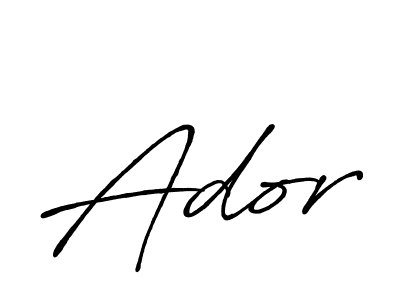 Ador stylish signature style. Best Handwritten Sign (Antro_Vectra_Bolder) for my name. Handwritten Signature Collection Ideas for my name Ador. Ador signature style 7 images and pictures png