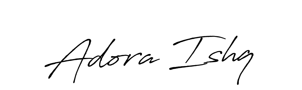 Similarly Antro_Vectra_Bolder is the best handwritten signature design. Signature creator online .You can use it as an online autograph creator for name Adora Ishq. Adora Ishq signature style 7 images and pictures png