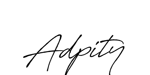 How to make Adpity signature? Antro_Vectra_Bolder is a professional autograph style. Create handwritten signature for Adpity name. Adpity signature style 7 images and pictures png