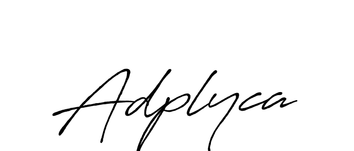 Design your own signature with our free online signature maker. With this signature software, you can create a handwritten (Antro_Vectra_Bolder) signature for name Adplyca. Adplyca signature style 7 images and pictures png
