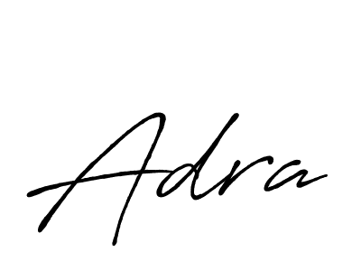 Use a signature maker to create a handwritten signature online. With this signature software, you can design (Antro_Vectra_Bolder) your own signature for name Adra. Adra signature style 7 images and pictures png