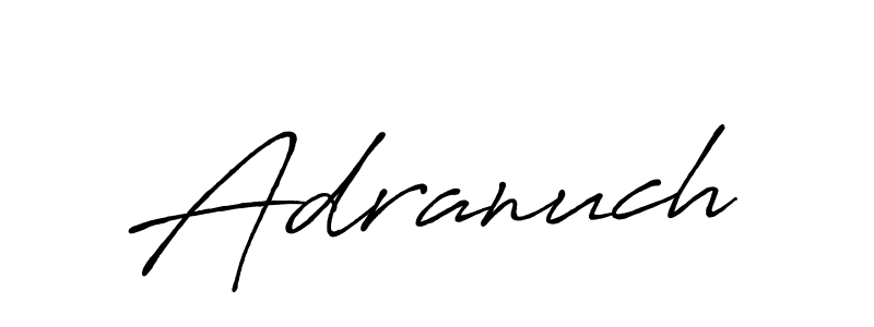 The best way (Antro_Vectra_Bolder) to make a short signature is to pick only two or three words in your name. The name Adranuch include a total of six letters. For converting this name. Adranuch signature style 7 images and pictures png