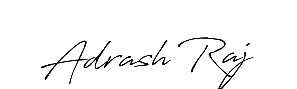 Design your own signature with our free online signature maker. With this signature software, you can create a handwritten (Antro_Vectra_Bolder) signature for name Adrash Raj. Adrash Raj signature style 7 images and pictures png