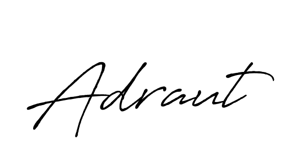 Create a beautiful signature design for name Adraut. With this signature (Antro_Vectra_Bolder) fonts, you can make a handwritten signature for free. Adraut signature style 7 images and pictures png