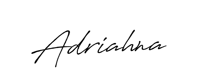 How to make Adriahna name signature. Use Antro_Vectra_Bolder style for creating short signs online. This is the latest handwritten sign. Adriahna signature style 7 images and pictures png