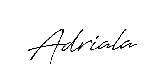 Create a beautiful signature design for name Adriala. With this signature (Antro_Vectra_Bolder) fonts, you can make a handwritten signature for free. Adriala signature style 7 images and pictures png