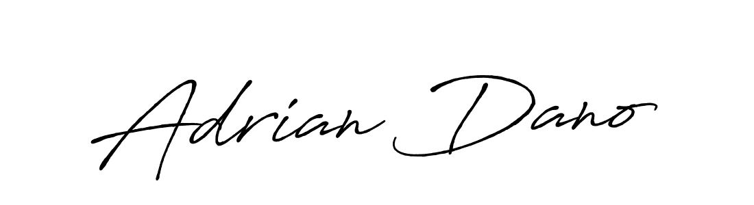 How to make Adrian Dano name signature. Use Antro_Vectra_Bolder style for creating short signs online. This is the latest handwritten sign. Adrian Dano signature style 7 images and pictures png