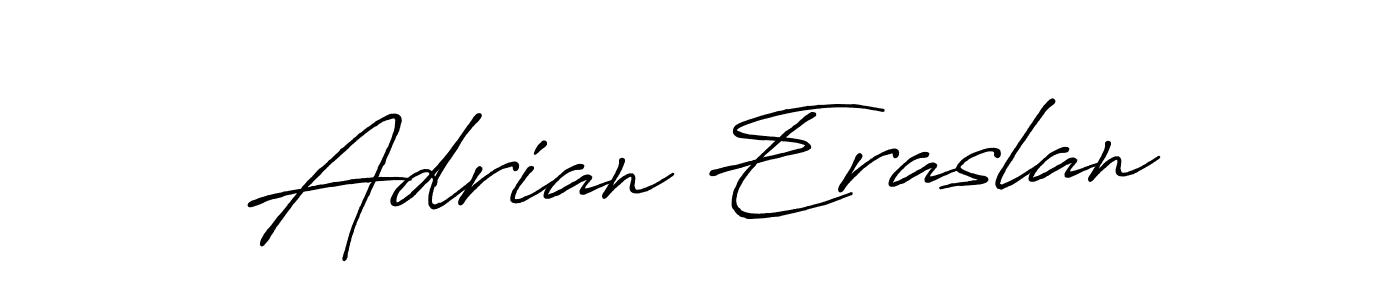 Create a beautiful signature design for name Adrian Eraslan. With this signature (Antro_Vectra_Bolder) fonts, you can make a handwritten signature for free. Adrian Eraslan signature style 7 images and pictures png