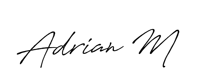 Antro_Vectra_Bolder is a professional signature style that is perfect for those who want to add a touch of class to their signature. It is also a great choice for those who want to make their signature more unique. Get Adrian M name to fancy signature for free. Adrian M signature style 7 images and pictures png