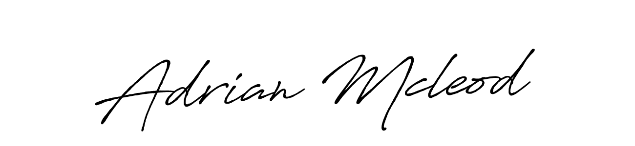 Make a beautiful signature design for name Adrian Mcleod. With this signature (Antro_Vectra_Bolder) style, you can create a handwritten signature for free. Adrian Mcleod signature style 7 images and pictures png