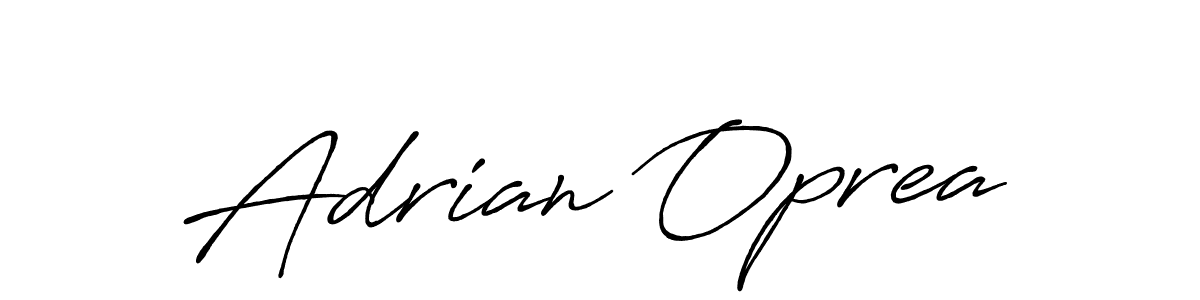 Adrian Oprea stylish signature style. Best Handwritten Sign (Antro_Vectra_Bolder) for my name. Handwritten Signature Collection Ideas for my name Adrian Oprea. Adrian Oprea signature style 7 images and pictures png