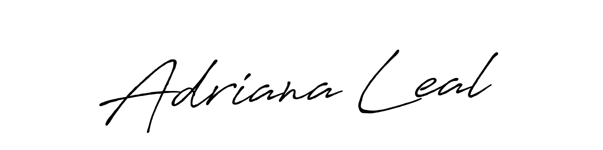 Antro_Vectra_Bolder is a professional signature style that is perfect for those who want to add a touch of class to their signature. It is also a great choice for those who want to make their signature more unique. Get Adriana Leal name to fancy signature for free. Adriana Leal signature style 7 images and pictures png