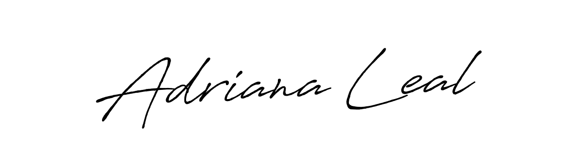 The best way (Antro_Vectra_Bolder) to make a short signature is to pick only two or three words in your name. The name Adriana Leal include a total of six letters. For converting this name. Adriana Leal signature style 7 images and pictures png