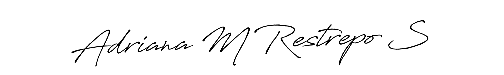 Best and Professional Signature Style for Adriana M Restrepo S. Antro_Vectra_Bolder Best Signature Style Collection. Adriana M Restrepo S signature style 7 images and pictures png