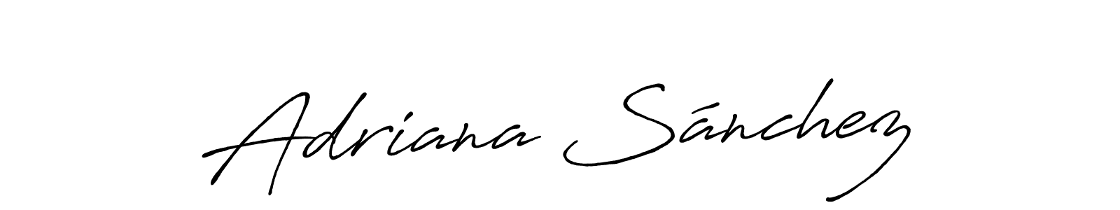 Design your own signature with our free online signature maker. With this signature software, you can create a handwritten (Antro_Vectra_Bolder) signature for name Adriana Sánchez. Adriana Sánchez signature style 7 images and pictures png