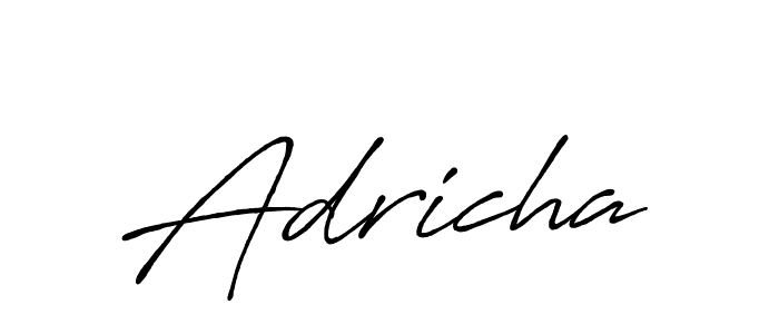 Design your own signature with our free online signature maker. With this signature software, you can create a handwritten (Antro_Vectra_Bolder) signature for name Adricha. Adricha signature style 7 images and pictures png