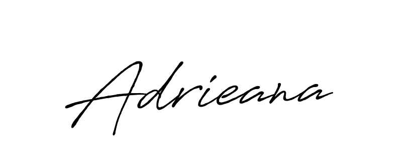 Make a beautiful signature design for name Adrieana. With this signature (Antro_Vectra_Bolder) style, you can create a handwritten signature for free. Adrieana signature style 7 images and pictures png