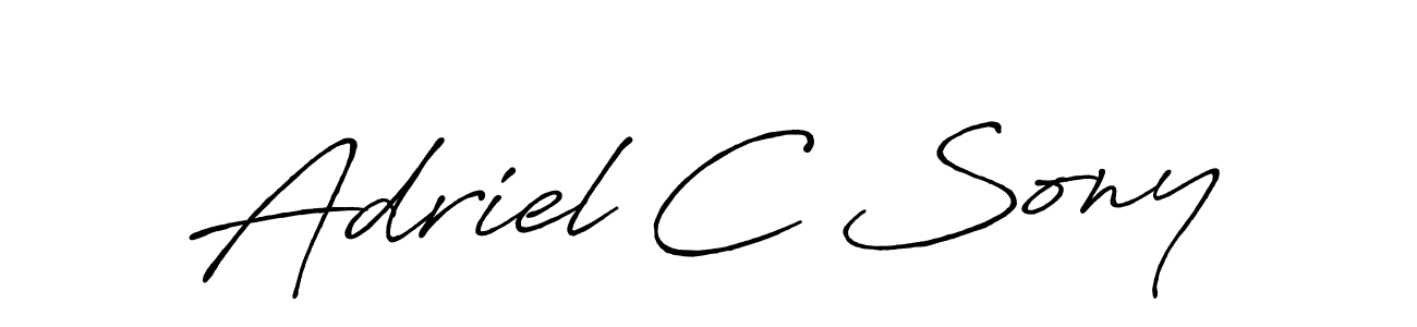 if you are searching for the best signature style for your name Adriel C Sony. so please give up your signature search. here we have designed multiple signature styles  using Antro_Vectra_Bolder. Adriel C Sony signature style 7 images and pictures png