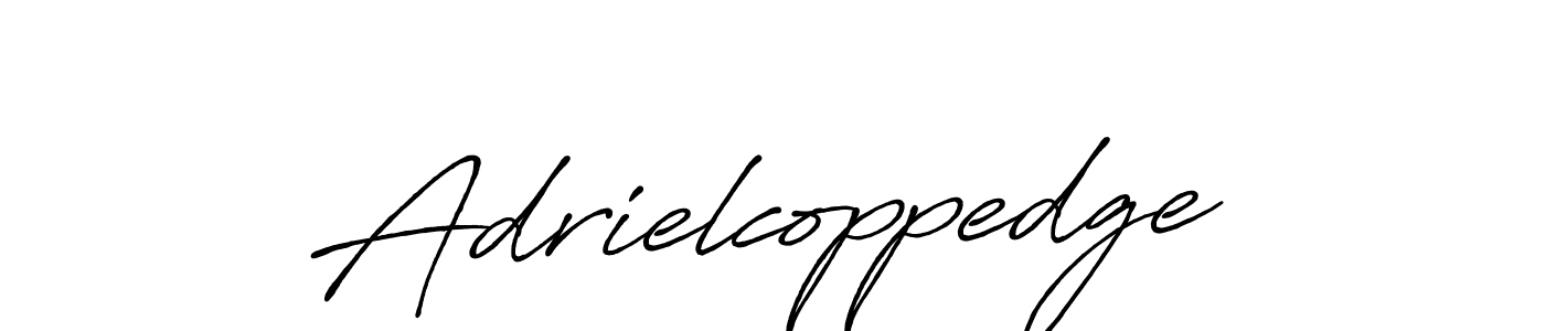 Make a beautiful signature design for name Adrielcoppedge. With this signature (Antro_Vectra_Bolder) style, you can create a handwritten signature for free. Adrielcoppedge signature style 7 images and pictures png