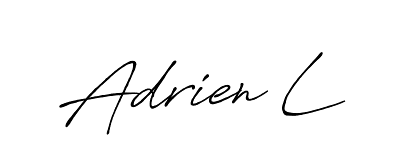 How to make Adrien L signature? Antro_Vectra_Bolder is a professional autograph style. Create handwritten signature for Adrien L name. Adrien L signature style 7 images and pictures png
