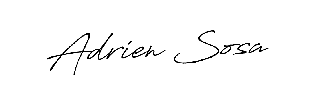Similarly Antro_Vectra_Bolder is the best handwritten signature design. Signature creator online .You can use it as an online autograph creator for name Adrien Sosa. Adrien Sosa signature style 7 images and pictures png
