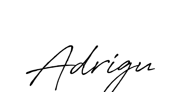 Also we have Adrigu name is the best signature style. Create professional handwritten signature collection using Antro_Vectra_Bolder autograph style. Adrigu signature style 7 images and pictures png