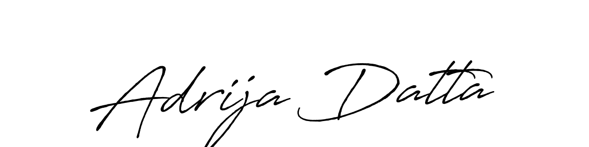 Adrija Datta stylish signature style. Best Handwritten Sign (Antro_Vectra_Bolder) for my name. Handwritten Signature Collection Ideas for my name Adrija Datta. Adrija Datta signature style 7 images and pictures png