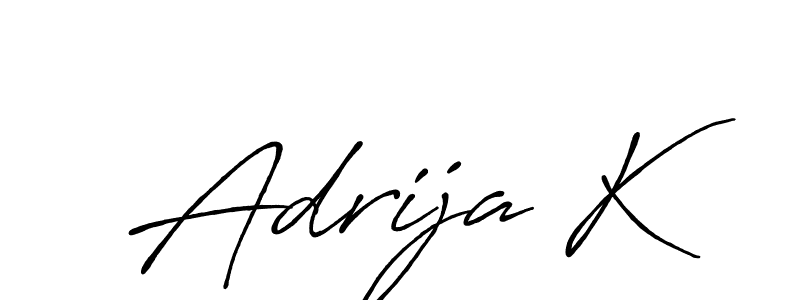 You should practise on your own different ways (Antro_Vectra_Bolder) to write your name (Adrija K) in signature. don't let someone else do it for you. Adrija K signature style 7 images and pictures png
