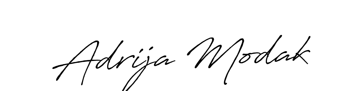 You can use this online signature creator to create a handwritten signature for the name Adrija Modak. This is the best online autograph maker. Adrija Modak signature style 7 images and pictures png