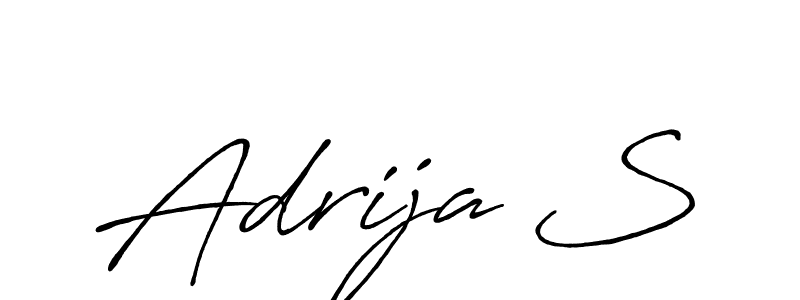 How to Draw Adrija S signature style? Antro_Vectra_Bolder is a latest design signature styles for name Adrija S. Adrija S signature style 7 images and pictures png