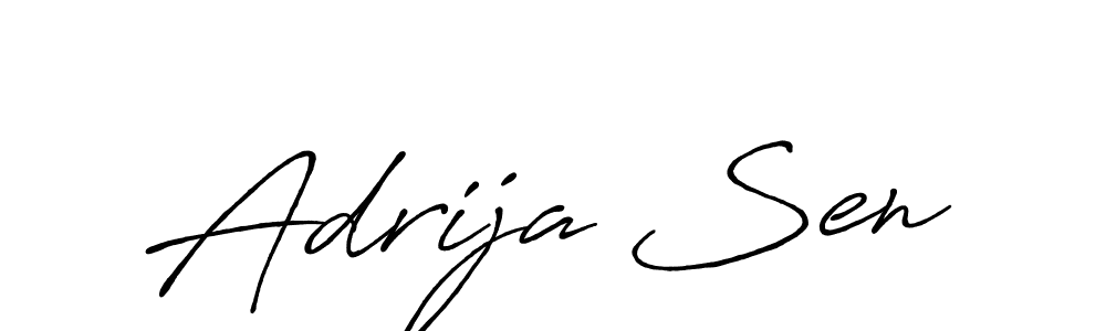 Design your own signature with our free online signature maker. With this signature software, you can create a handwritten (Antro_Vectra_Bolder) signature for name Adrija Sen. Adrija Sen signature style 7 images and pictures png